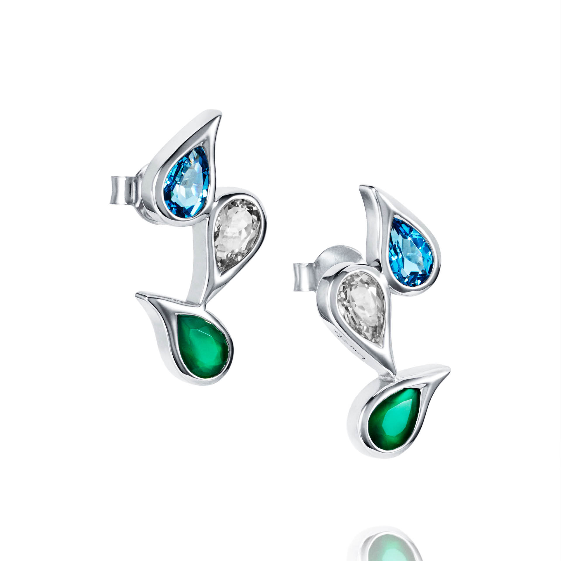 Sparkle Of Life Triple Ear ONE SIZE SILVER