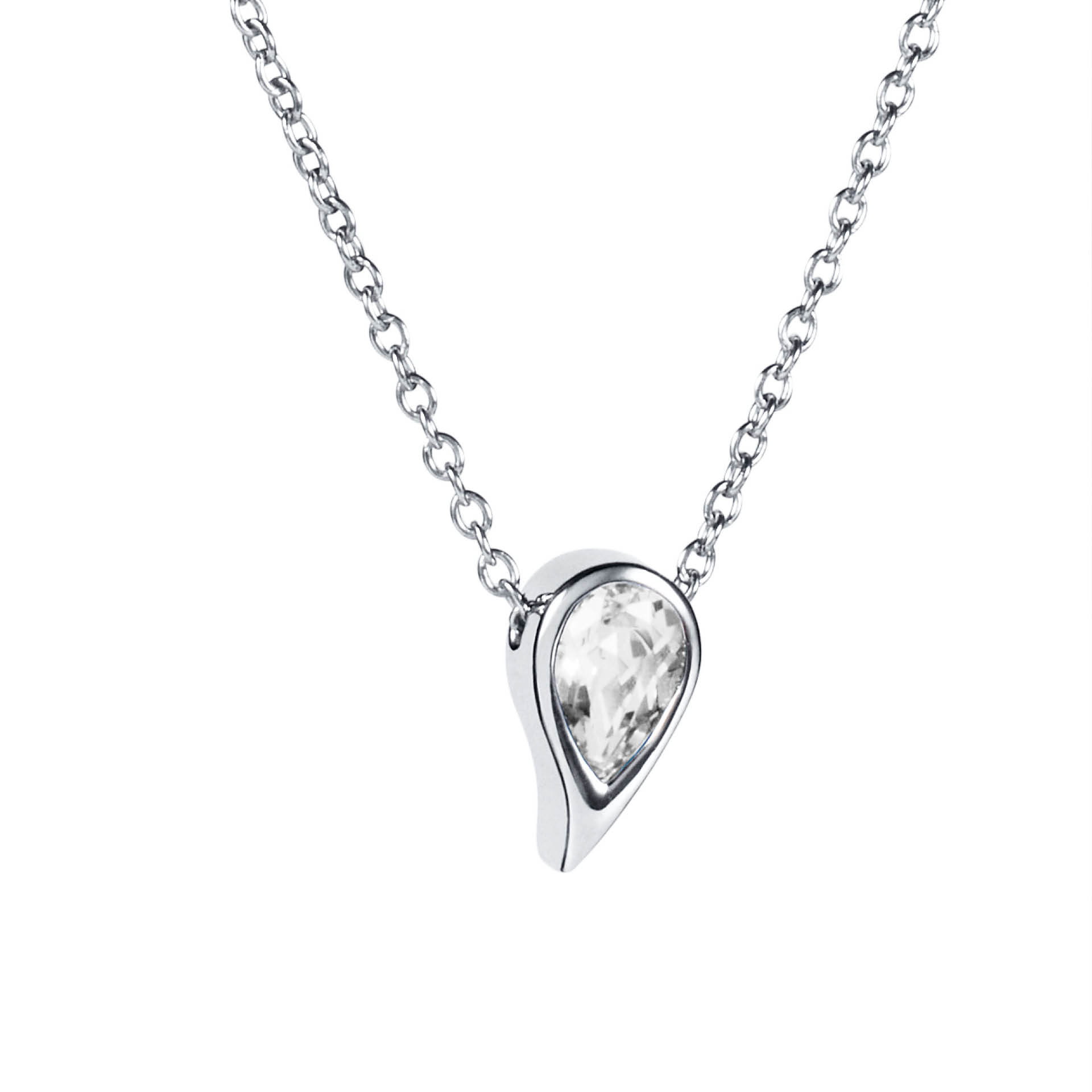Efva Attling - Sparkle Of Life Single Necklace - White Topaz