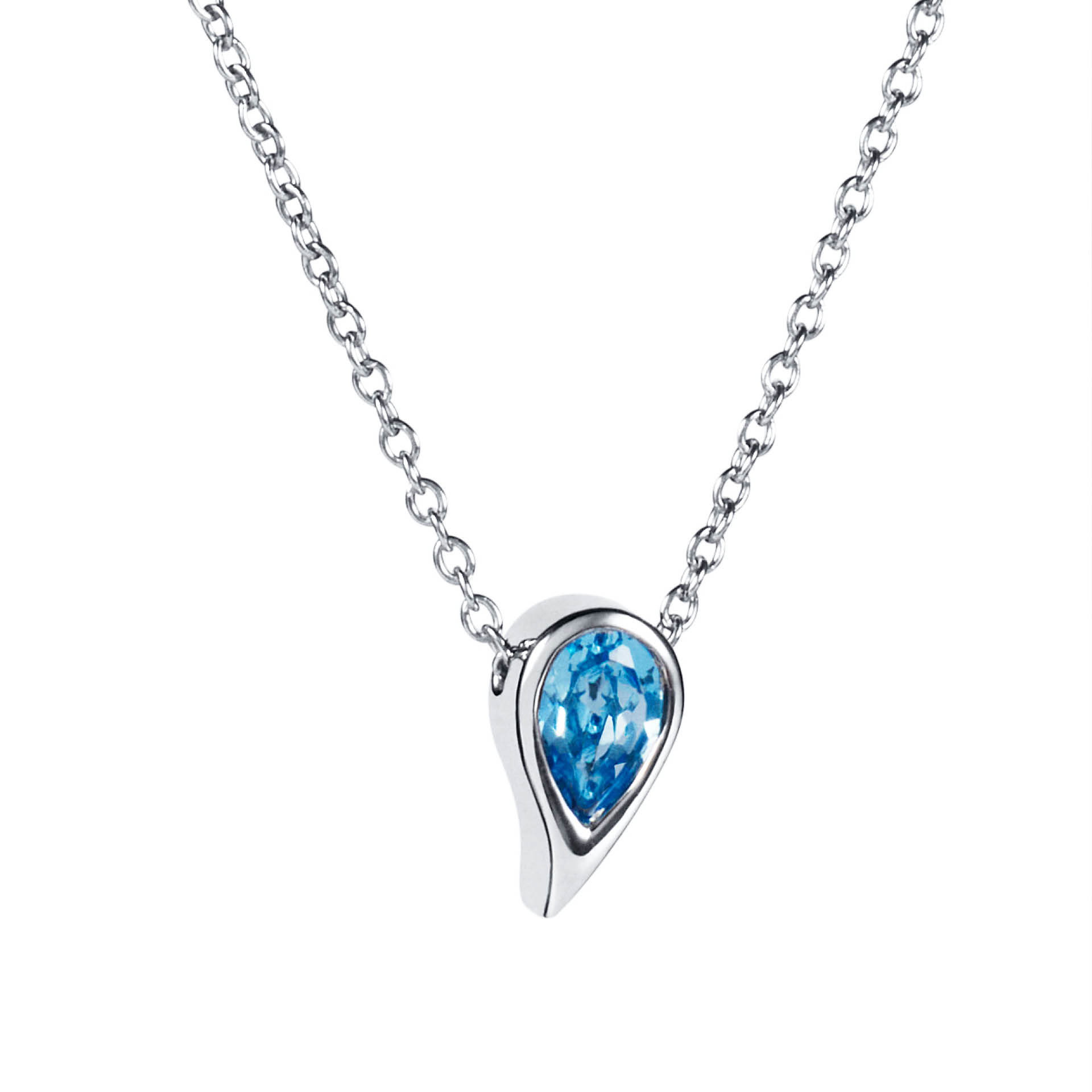 Efva Attling - Sparkle Of Life Single Necklace - Blue Topaz