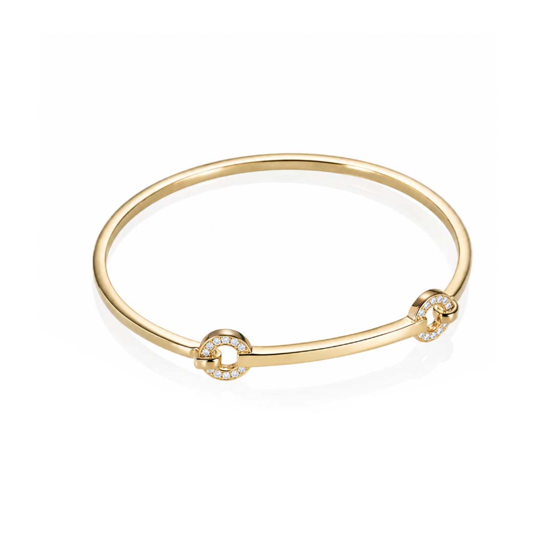 Efva Attling Bianca & Stars Cuff M - GULDPLÄTERAT SILVER