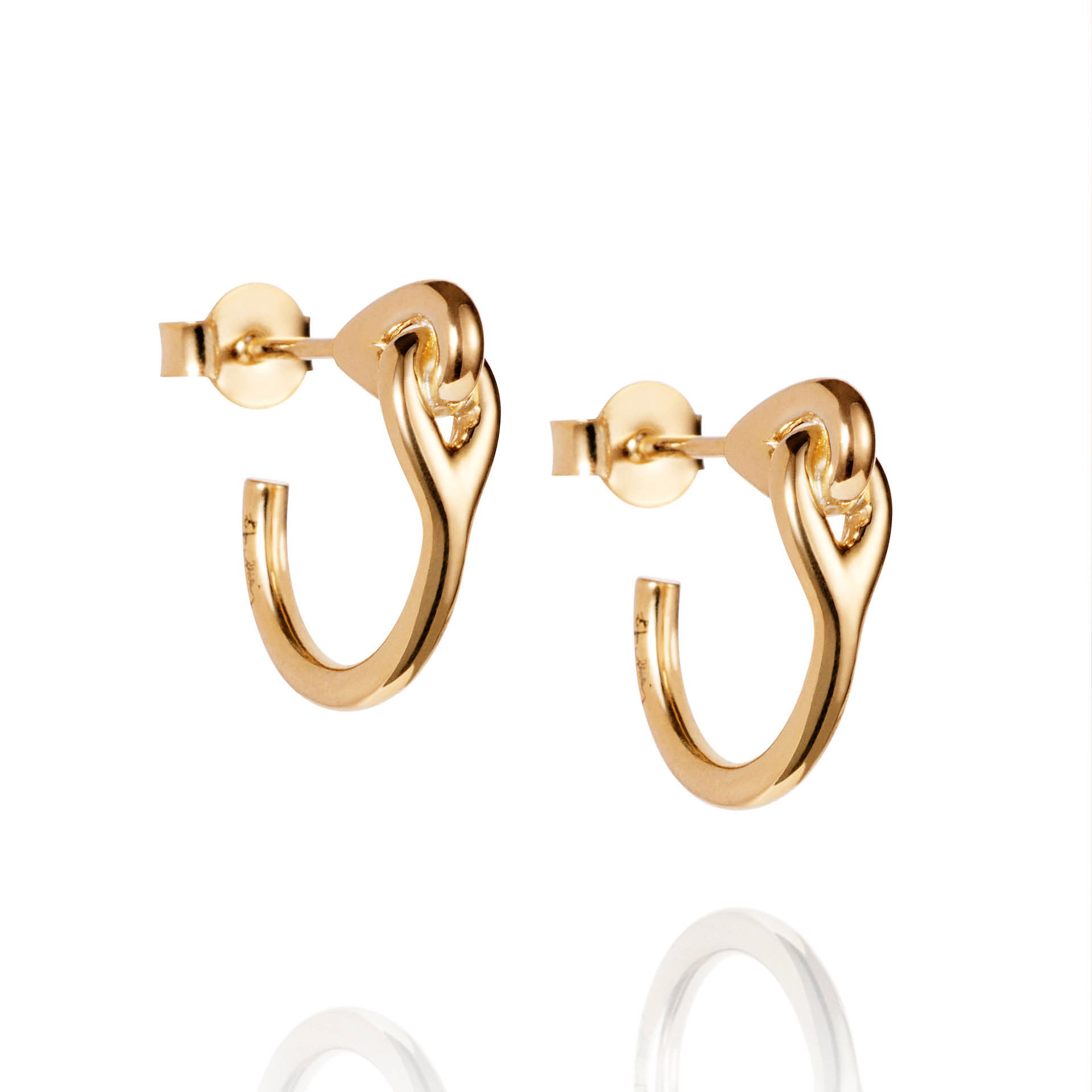 Efva Attling Soulmate Hoops Gold Plated örhängen herr – bild 3