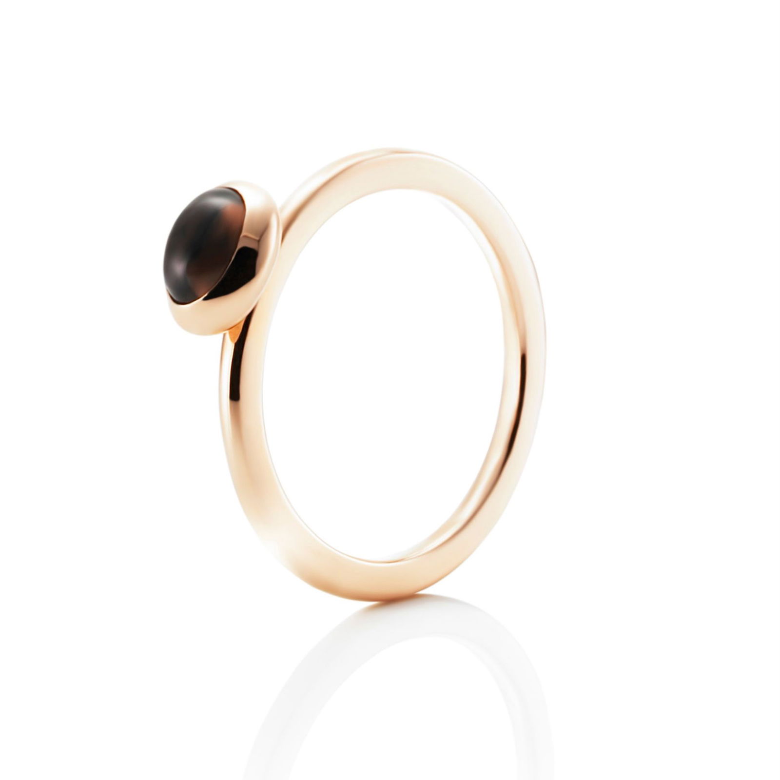 Alternativ bild 0 för Love Bead - Smokey Quartz Ring Guld 15.00 mm