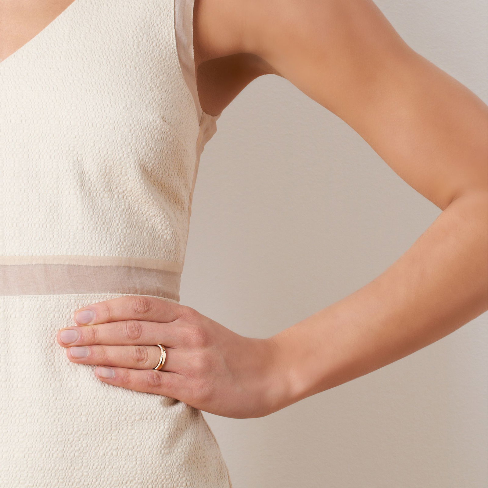 Half Round & Stars On Side Ring bild 6