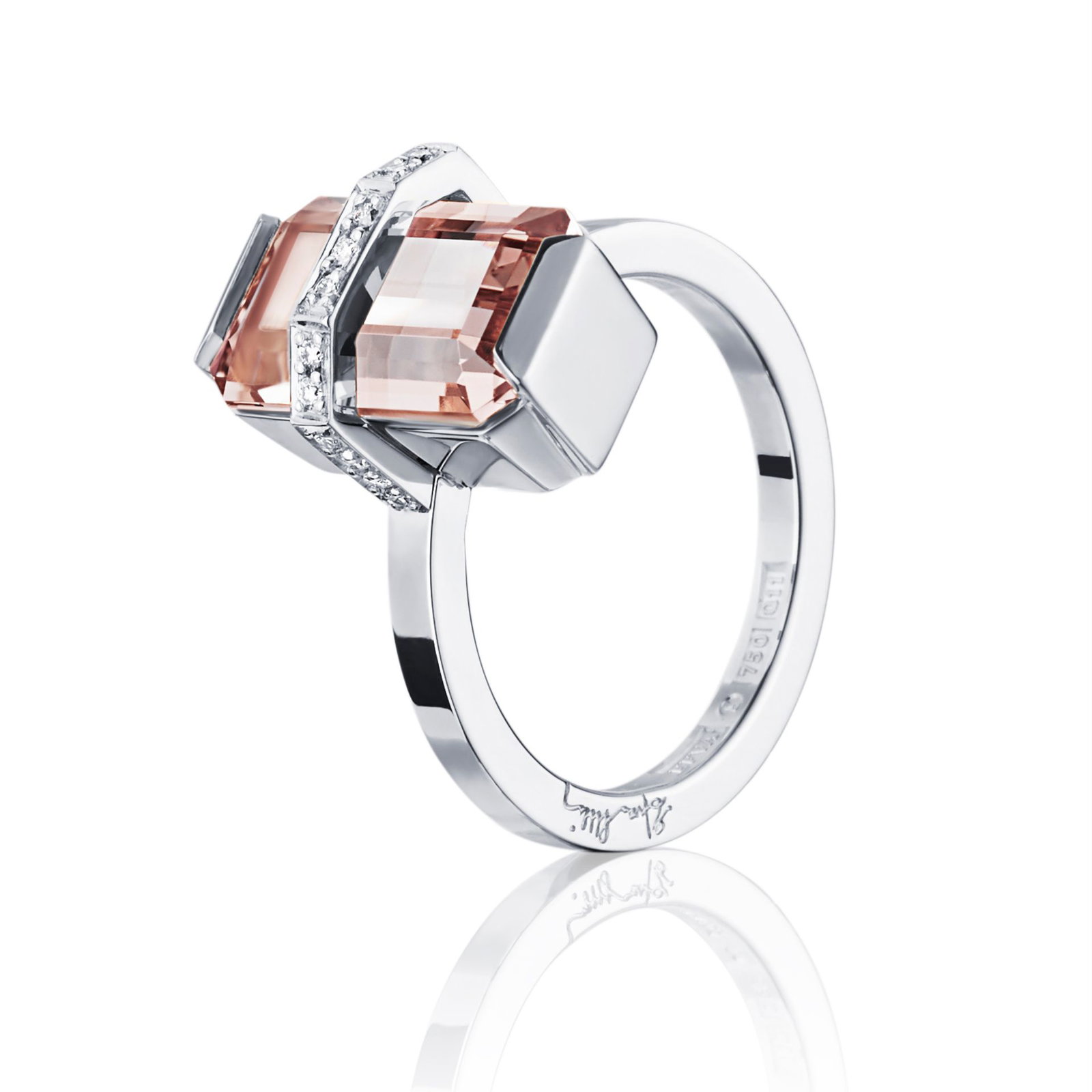 Little Bend Over Ring - Morganite bild 3