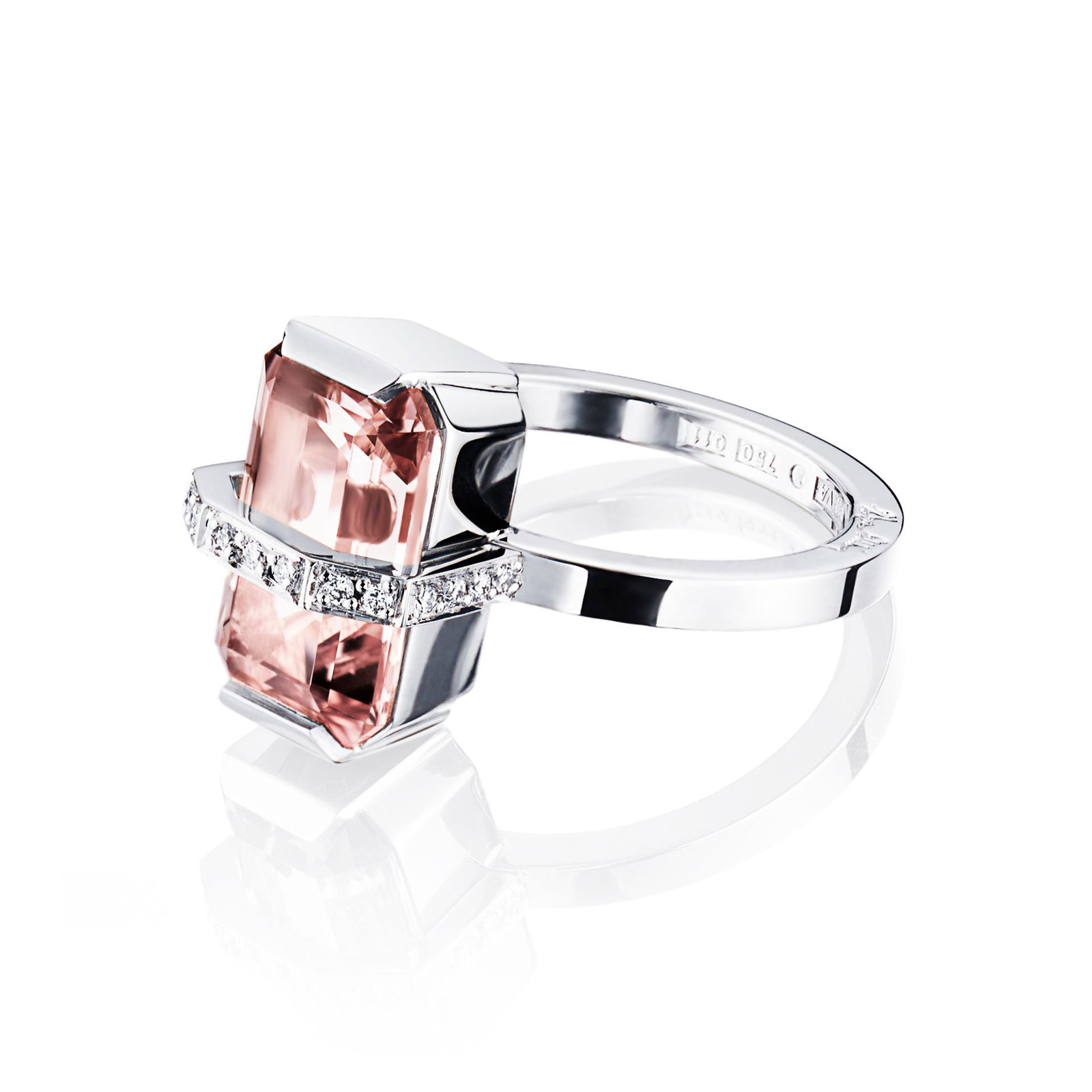 Little Bend Over Ring - Morganite bild 4