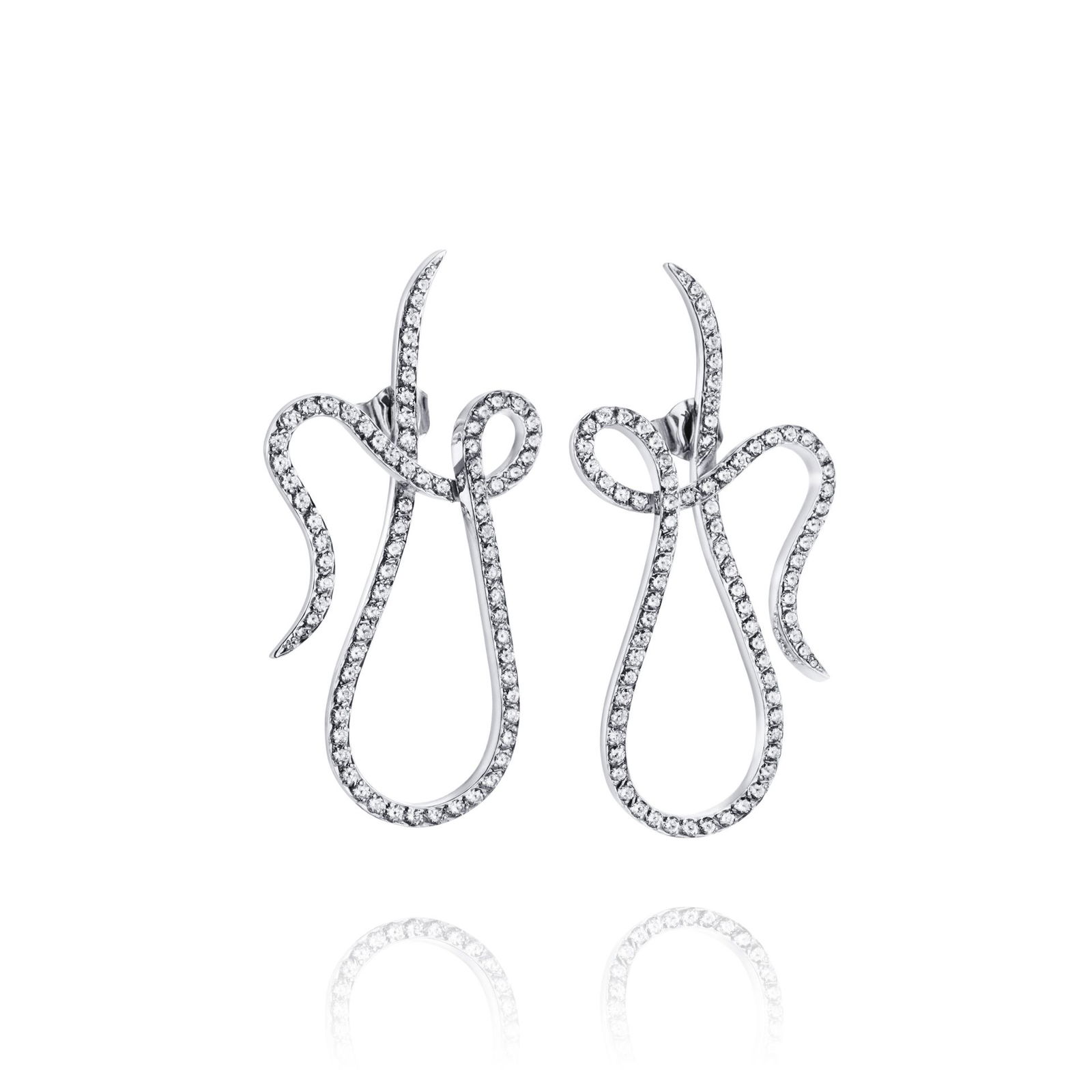 Alternativ bild 0 för Shape Of A Dream & Stars Örhänge Vitguld