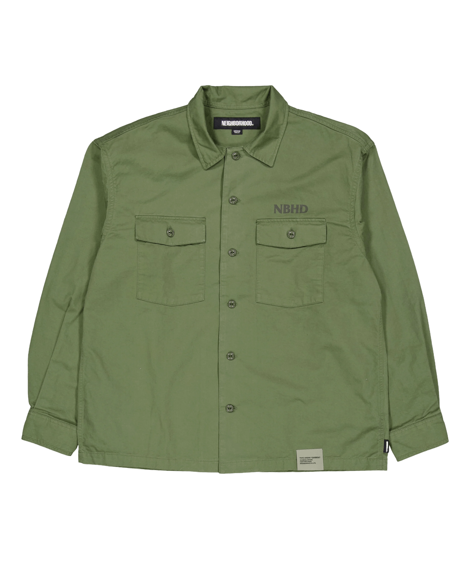 Neighborhood BDU L/S Shirt Olive Drab - Shirts | YME Universe