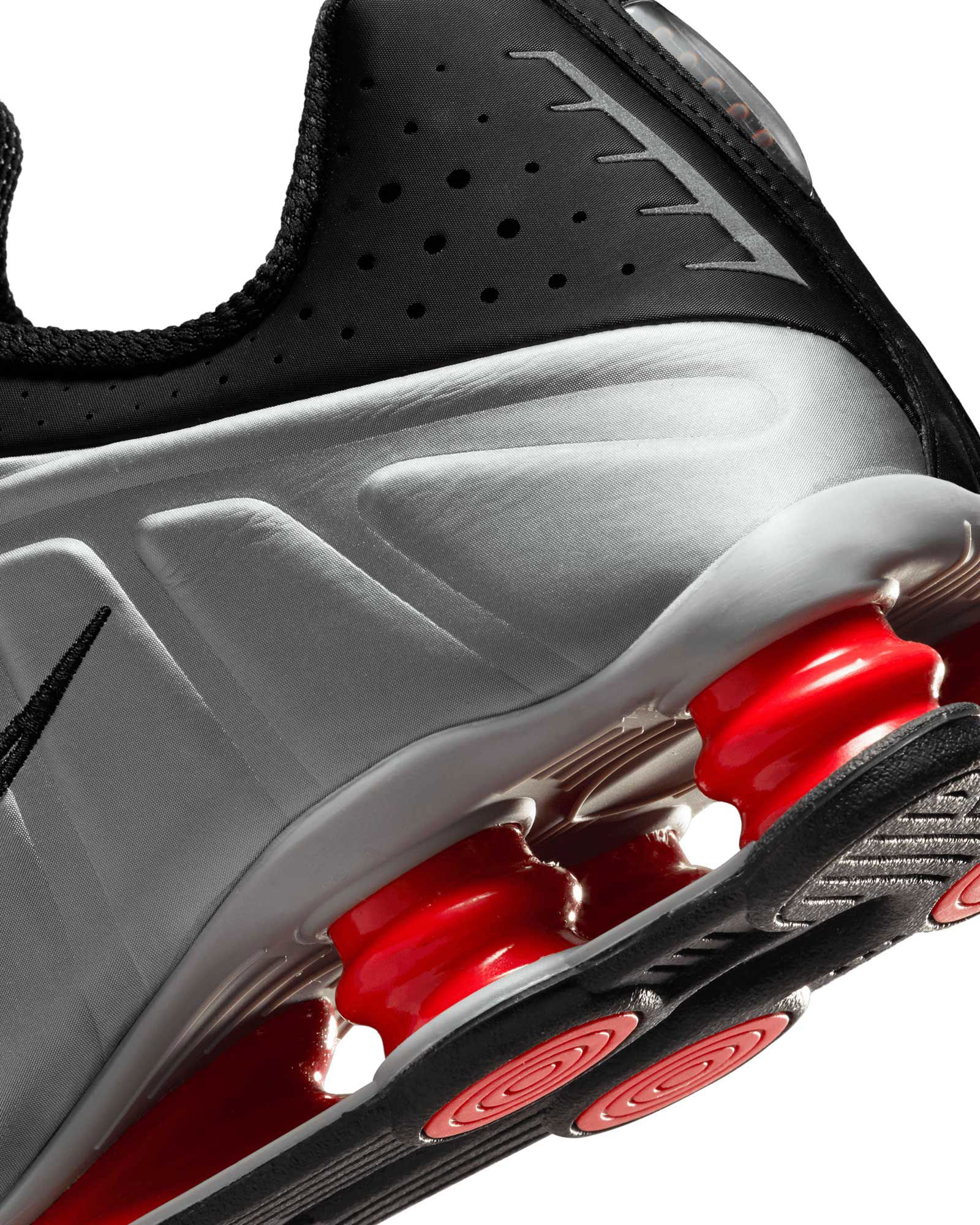 Nike Shox R4 Black Metallic Silver Sneakers YME Universe