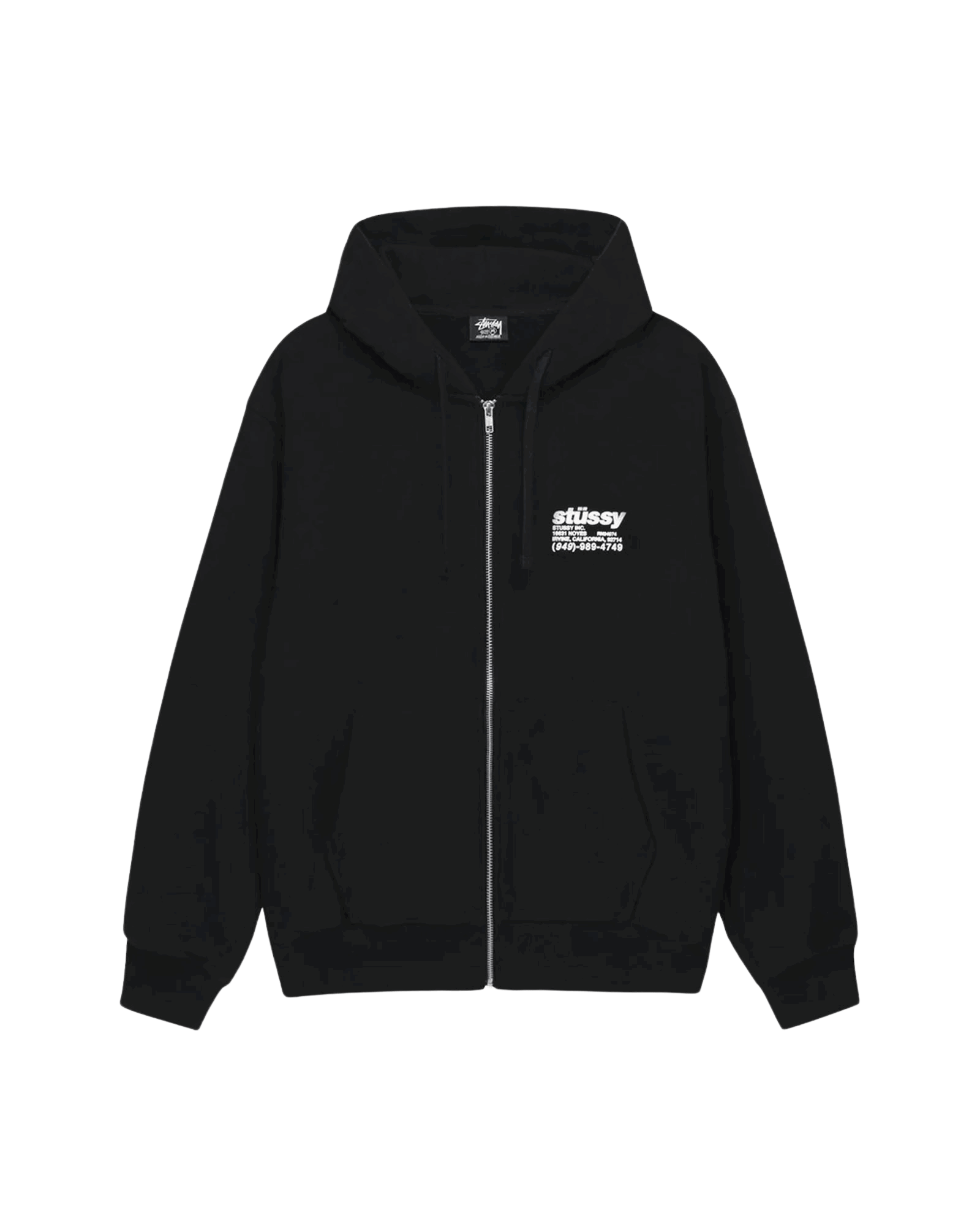 Stussy DNA Zip Hood Black - Hoodies | YME Universe